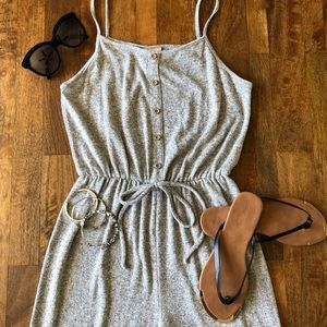 Grey/Black Romper Jumpsuit